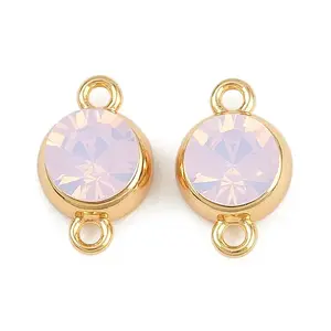 Brass Pave Cubic Zirconia Connector Charms