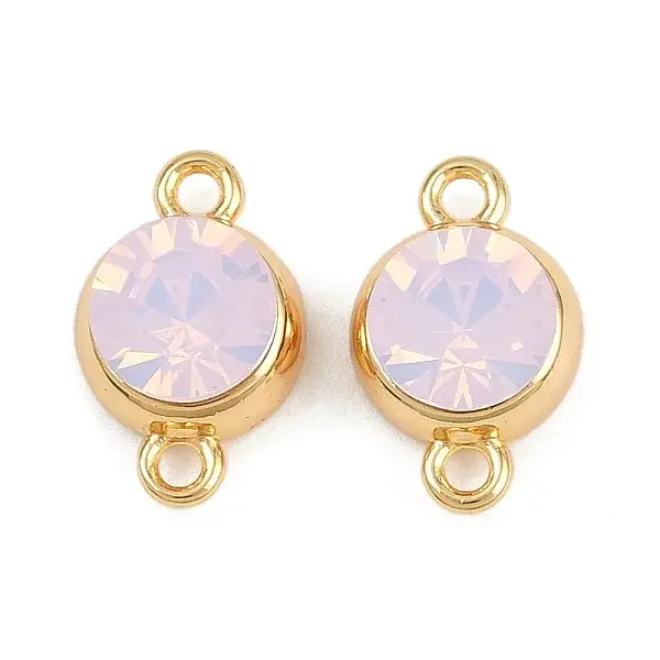 Brass Pave Cubic Zirconia Connector Charms