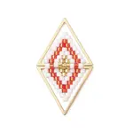 Glass Seed Beaded Connector Charms