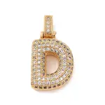 Brass Micro Pave Cubic Zirconia Pendants