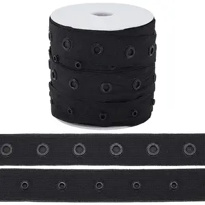 10 Yards 2-Row Plastic Snap Button Tape
