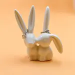 Porcelain Rabbit Sculpture Display Decorations
