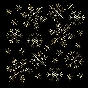 Snowflake Pattern Hotfix Rhinestones