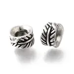 Column Brass Enamel Spacer Beads