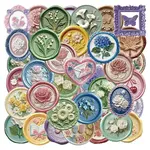 50Pcs Flower PET Stickers