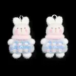 Flocking Opaque Resin Pendants