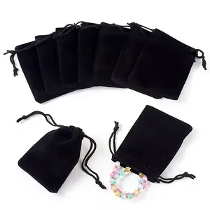 20Pcs Rectangle Velvet Pouches