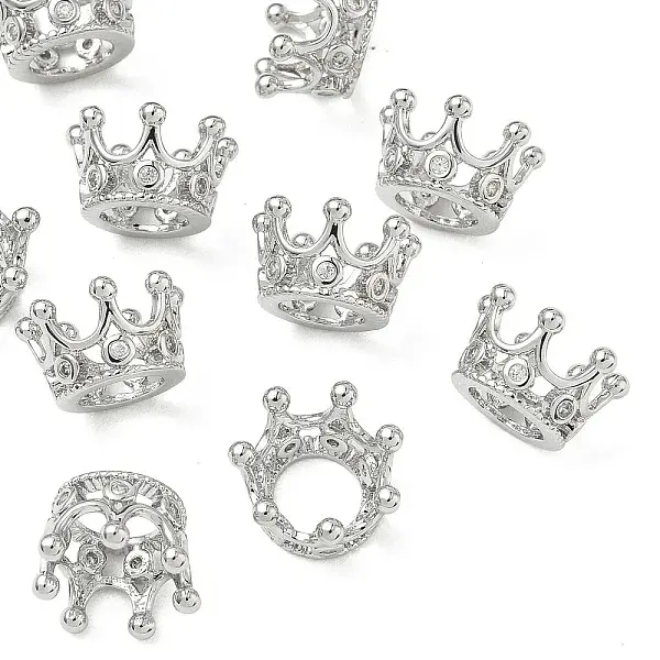 Brass Micro Pave Cubic Zirconia Pendants