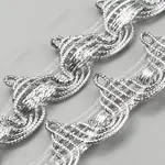 10 Yards Polyester Braided Metallic Lace Trim