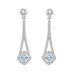 Agato Okouzlující stříbrné náušnice se zirkony AGT-E132PWBL