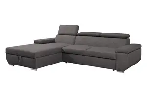 Sedací souprava Lars - Logan Graphite Provedení: Levá varianta, látka: Logan Graphite