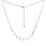 Silvego Stříbrný náhrdelník s ozdobami Midnight Sky MSS031N