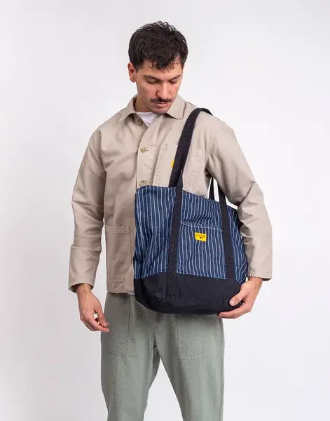 Service Works Pinstripe Denim Tote INDIGO