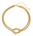 Troli Elegantní dvojitý náhrdelník Hádek VAAJDN2310015-G