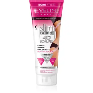 Eveline Cosmetics Slim Extreme 4D Scalpel superkoncentrované nočné sérum s hrejivým účinkom 250 ml
