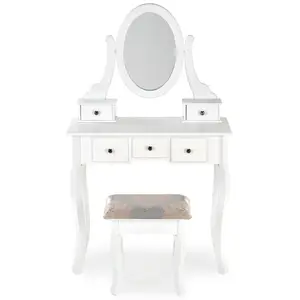 Toaletný stolík Sara biela mat