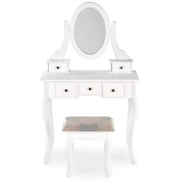 Toaletný stolík Sara biela mat