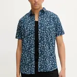 Košile Rip Curl pánská, tmavomodrá barva, regular, s klasickým límcem, 03DMSH