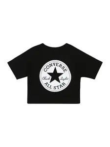CONVERSE Tričko  čierna / biela