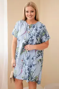 Kesi plus-size šaty s krátkými rukávy
