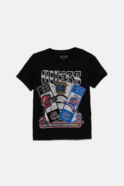 Dětské bavlněné tričko Guess