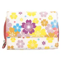 Dámská kožená peněženka DD Anekta Majka - květovaná