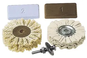 Wolfcraft Leštící sada na auto - kotouče na vrtačku s trnem a pasty, 5 dílů