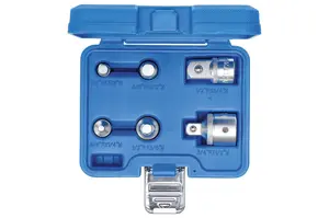 BGS technic Redukce čtyřhrany 1/4”, 3/8”, 1/2”, 3/4”, různé adaptéry, sada 6 ks - BGS 199