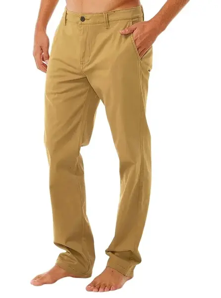 Rip curl pánské kalhoty Classic Surf Chino Dark Khaki | Hnědá | Velikost 34