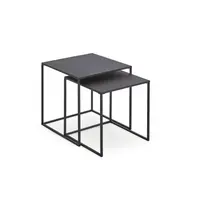MID.YOU KONFERENČNÍ STOLEK, černá, kov, 38/41/38 cm