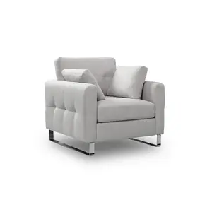 MID.YOU 1,5SEDÁK, textil, světle šedá