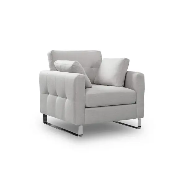 MID.YOU 1,5SEDÁK, textil, světle šedá