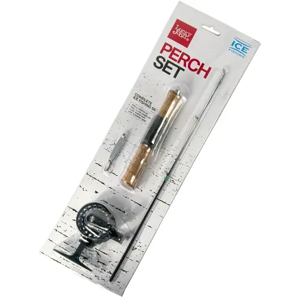 Lucky john prút na dierky ice fishing perch set 45 cm 1+1-diel