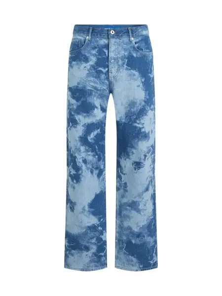 KARL LAGERFELD JEANS Džínsy  modrá denim / biela