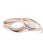 Originálne obrúčky v ružovom zlate KLENOTA