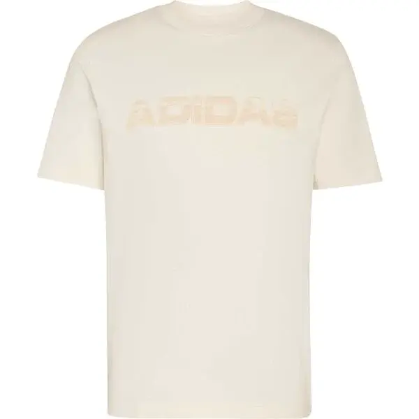 adidas DISTRESSED TEE M Pánské triko, béžová, velikost XXL