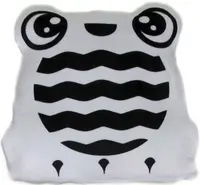 Černobílý polštářek žába