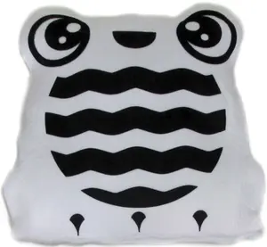 Černobílý polštářek žába