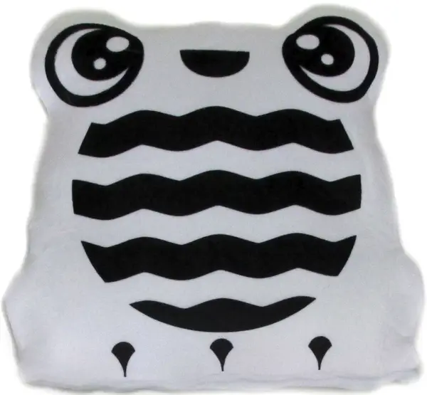 Černobílý polštářek žába