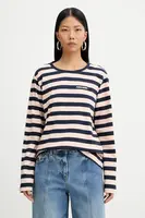 Bavlněné tričko s dlouhým rukávem Patrizia Pepe