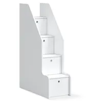 Schůdky s úložným prostorem pure modular - bílá