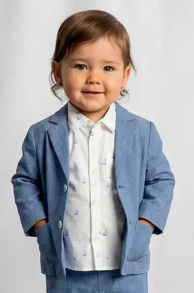 Dětské sako ze směsi lnu Mayoral