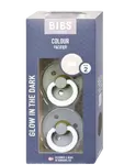 BIBS Colour Noční dudlíky z přírodního kaučuku - velikost 2, Sage/Cloud 2 ks