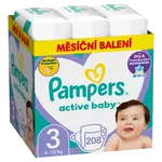 PAMPERS Active Baby plenky vel. 3, 6-10 kg, 208 ks