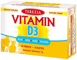 TEREZIA Vitamín D3 1000 IU 30 tobolek