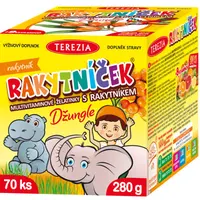 TEREZIA Rakytníček multivitaminové želatinky s rakytníkem DŽUNGLE 70 ks