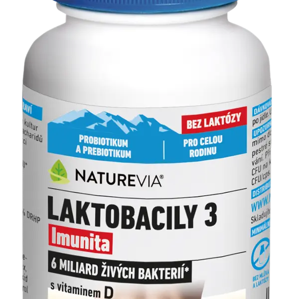 NATUREVIA Laktobacily 3 Imunita 30 kapslí