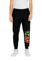 Černé tepláky Icon s potiskem