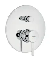 Novaservis Ferro Ciriculus - Baterie pod omítku, pro 2 spotřebiče, s tělesem, chrom BCK7P