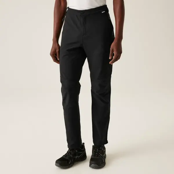 Pánské softshellové kalhoty regatta questra v černá 4xl